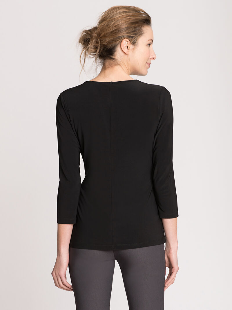 Woman Wears Wrap Top image number 1