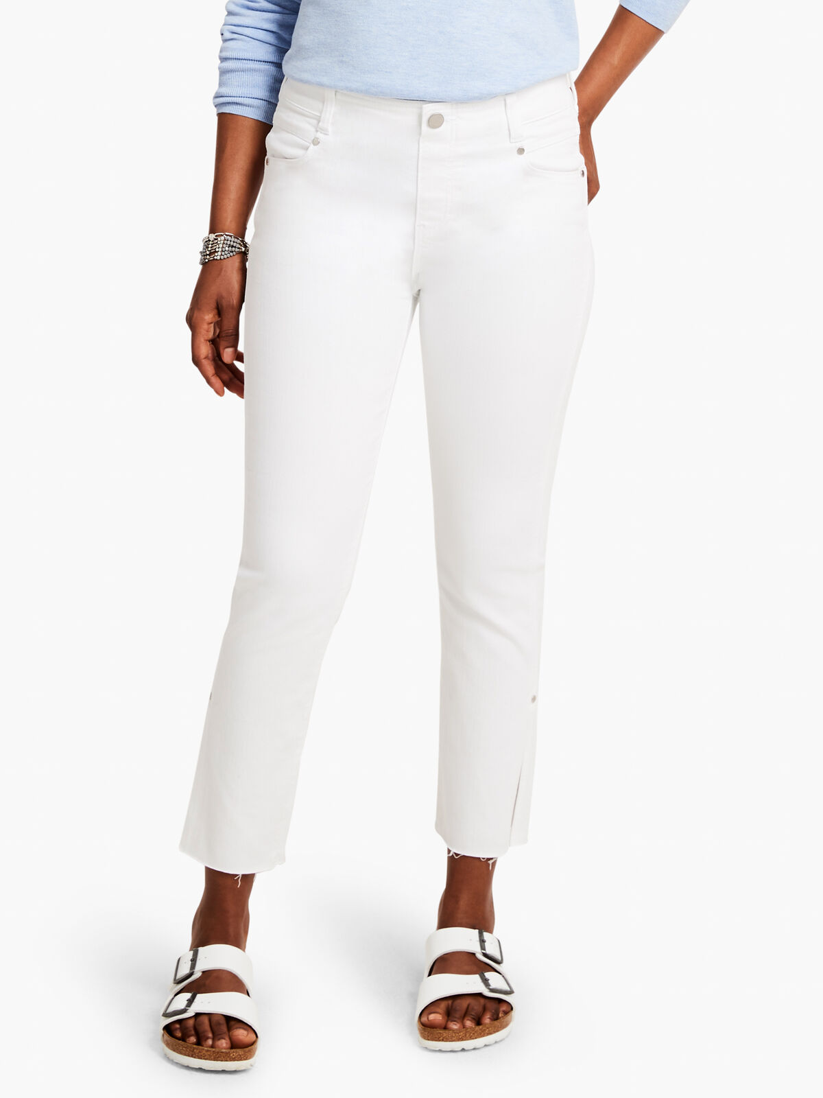 Liverpool - Gia Glider Crop Cut Hem Jean W Slit