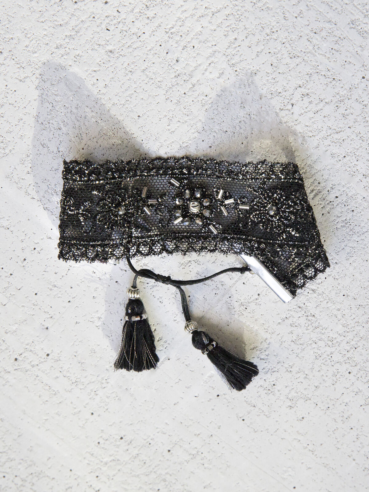 Chan Luu Lace & Crystal Cuff