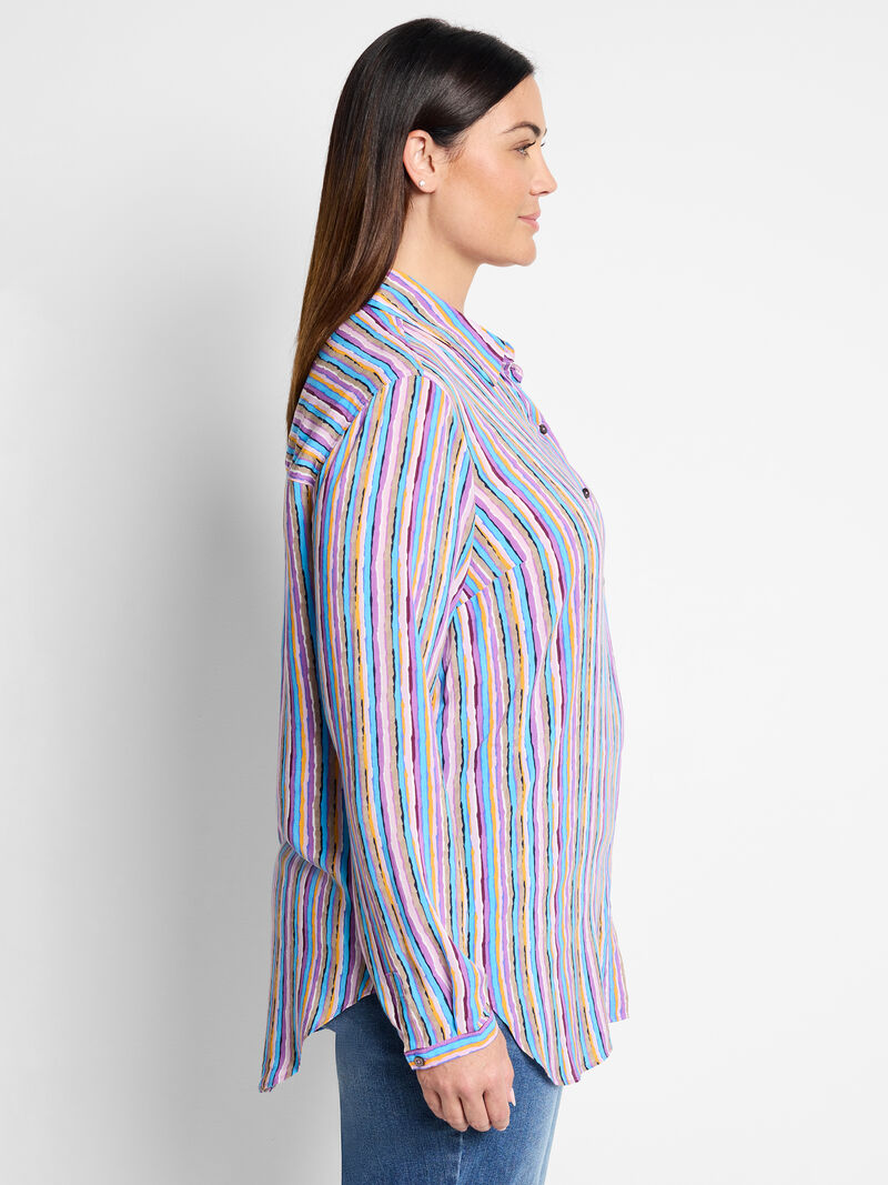Woman Wears Solstice Stripe Shirt image number 2