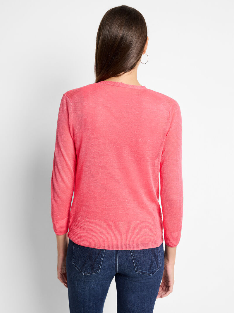 Woman Wears Lightweight 4-Way Cardigan image number 3
