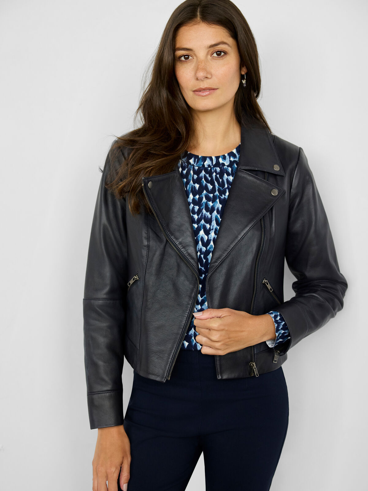 Genuine Leather Biker Jacket