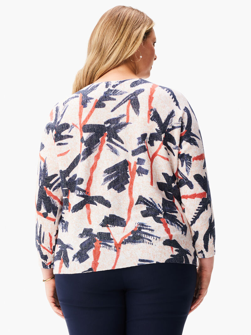 Woman Wears Painted Palms Sweater image number 2