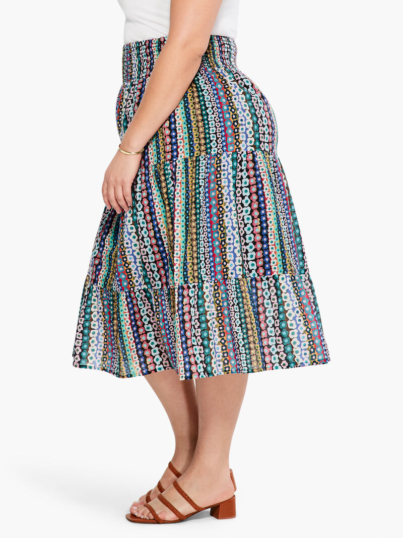Woman Wears Flower Field Skirt image number 1