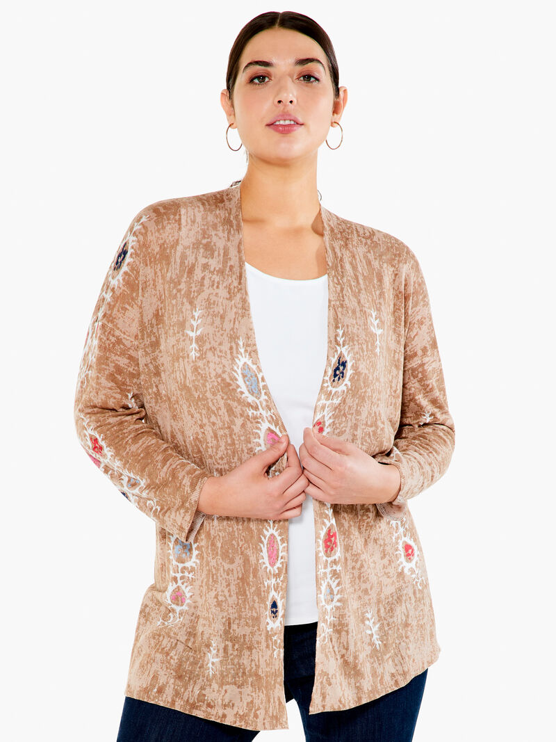 Woman Wears Summer Escape Cardigan image number 4