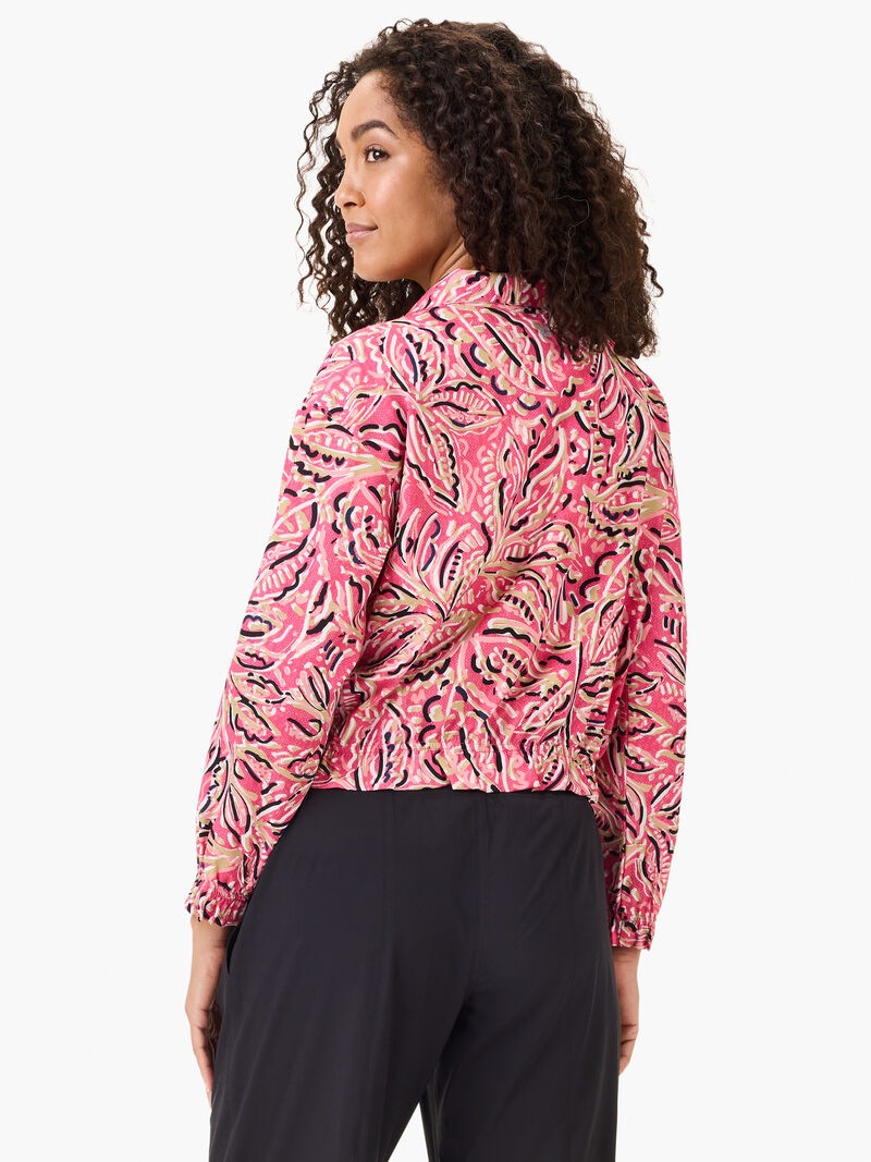 Woman Wears Tech Stretch Shadow Floral Jacket image number 3