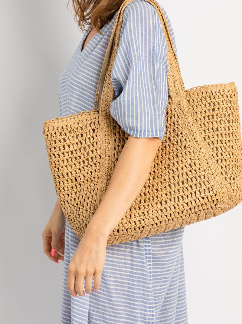 Woman Wears Hat Attack Bora Slouchy Tote image number 2