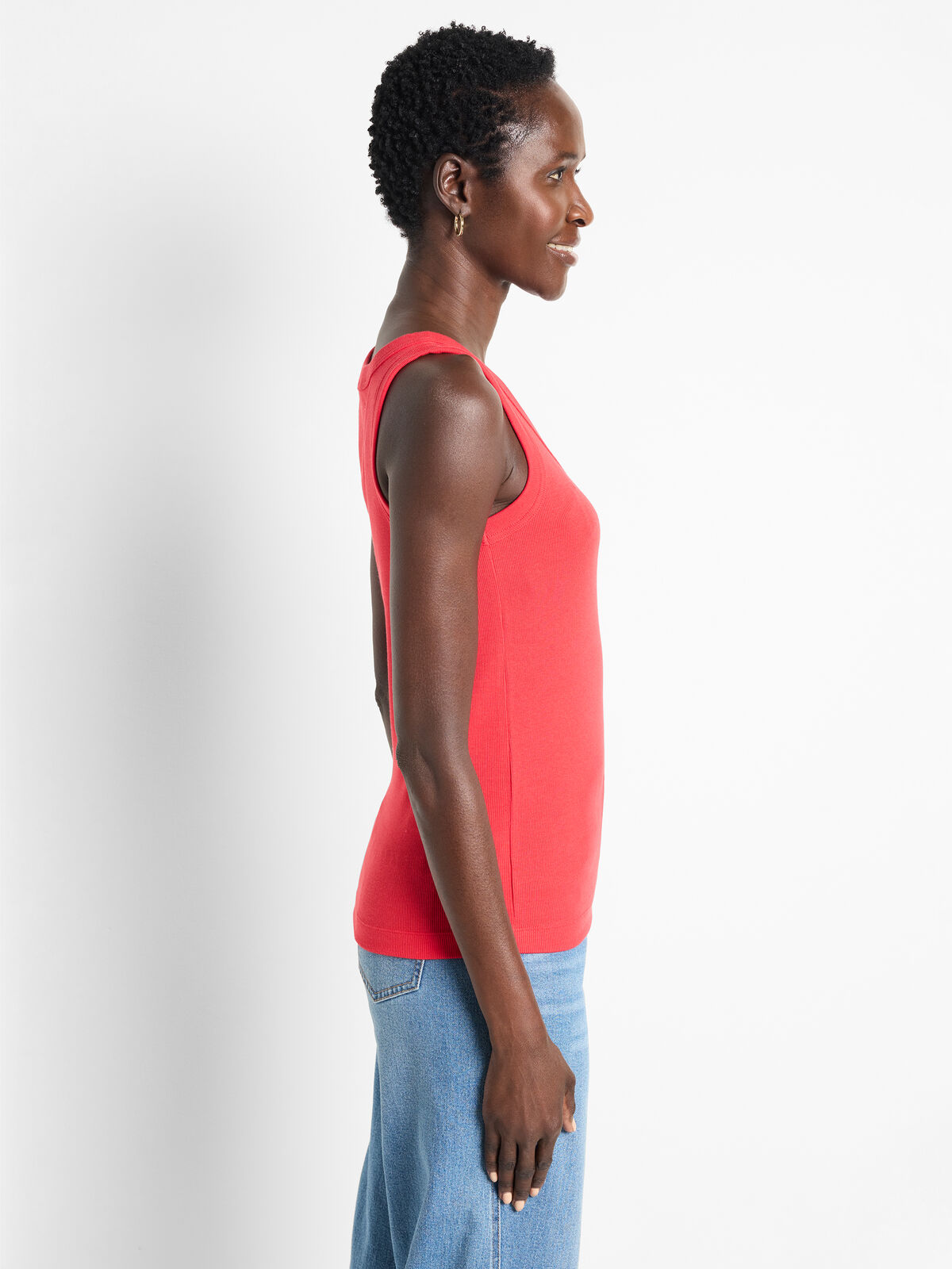 Perfect Knit Rib Scoop Tank