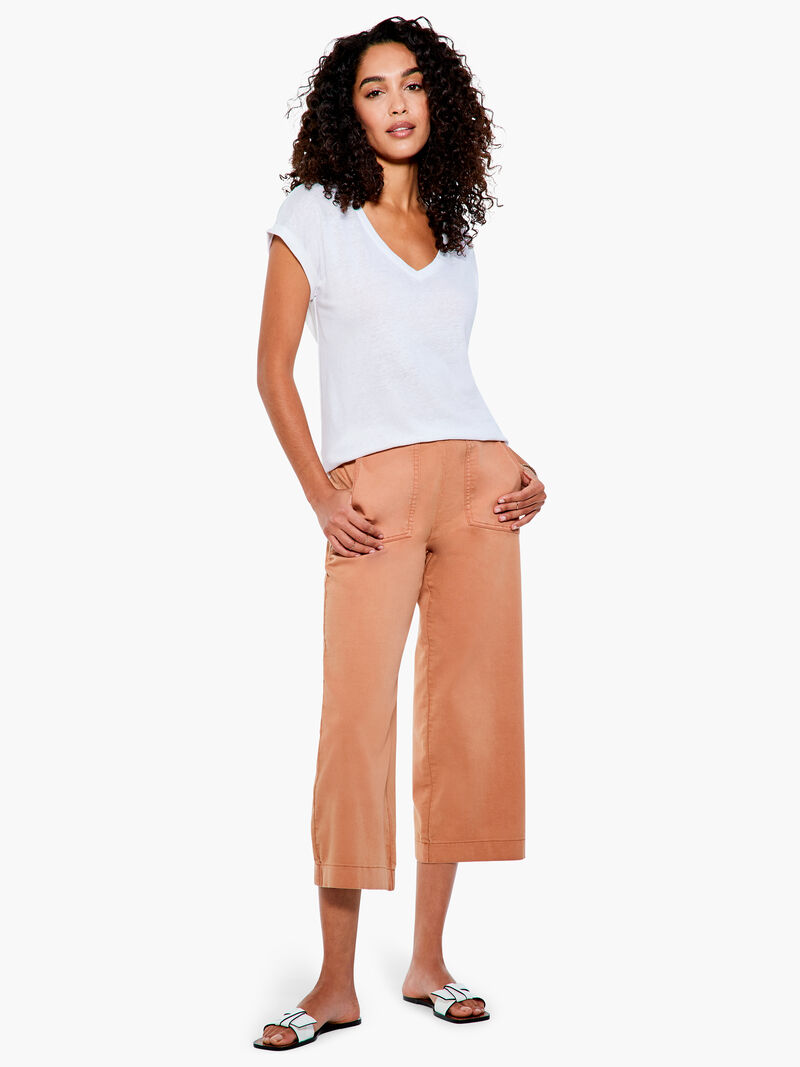 Woman Wears All Day Slim Wide Crop Pant image number 3