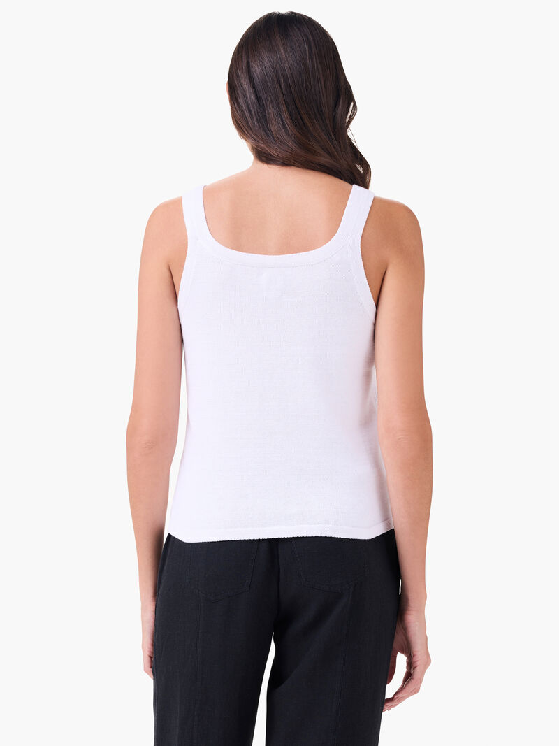 Woman Wears Mesh Stitch Tank image number 3