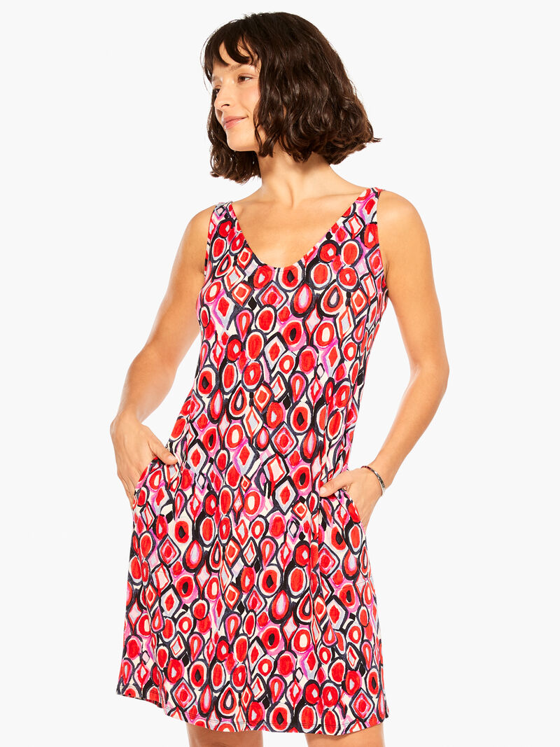 Woman Wears Geo Pane Dress image number 0