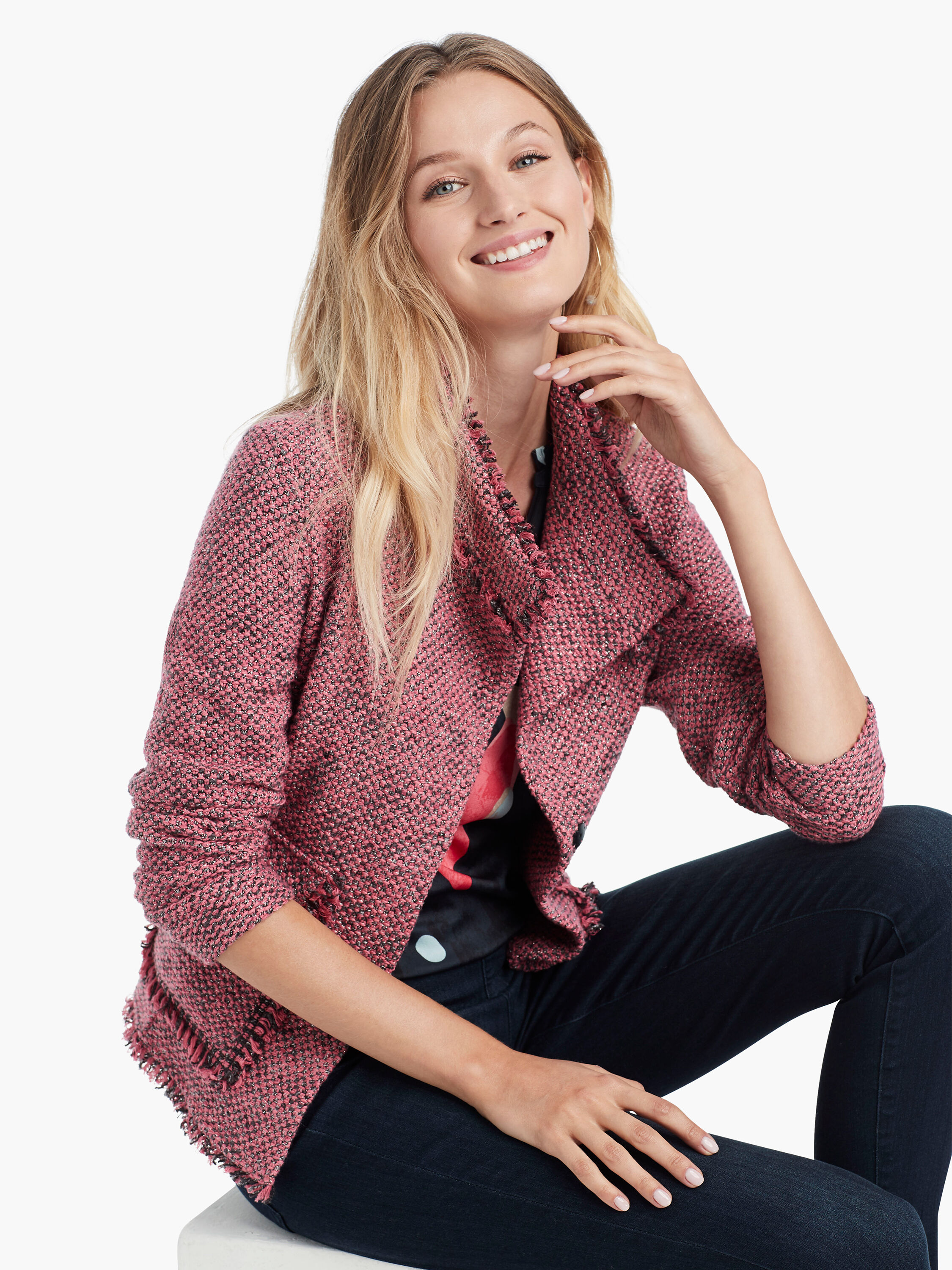 Nic and zoe hot sale fringe jacket