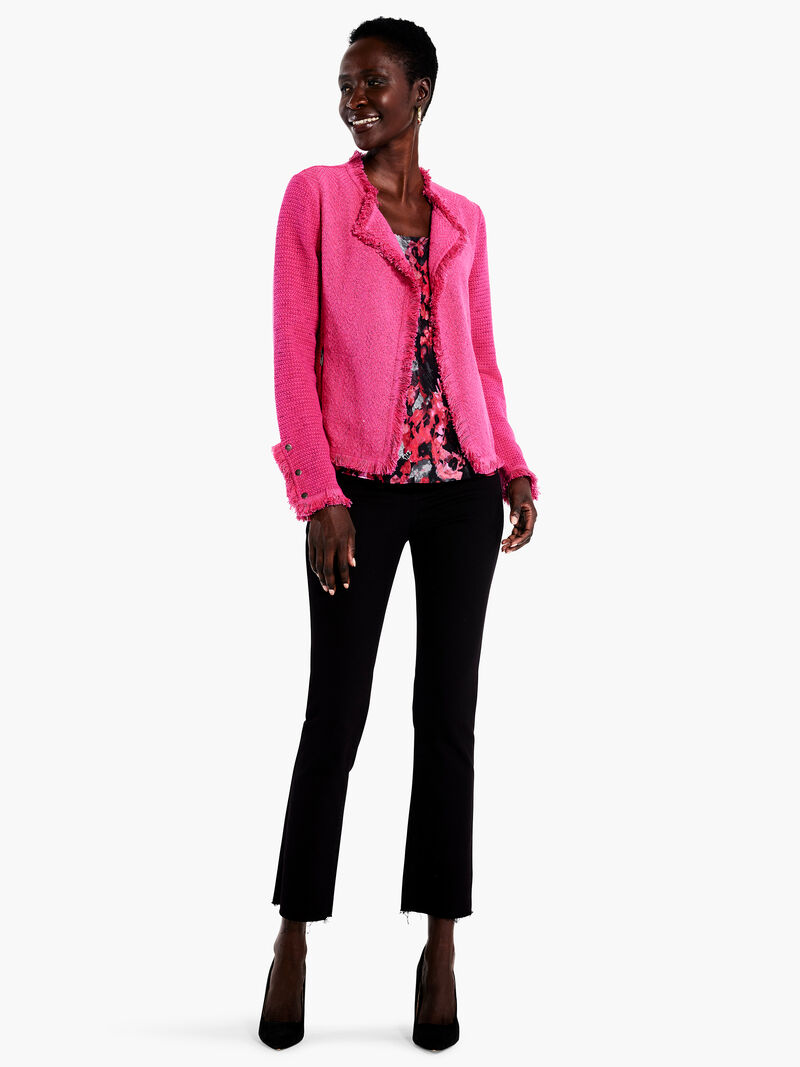Woman Wears Fringe Mix Jacket image number 3