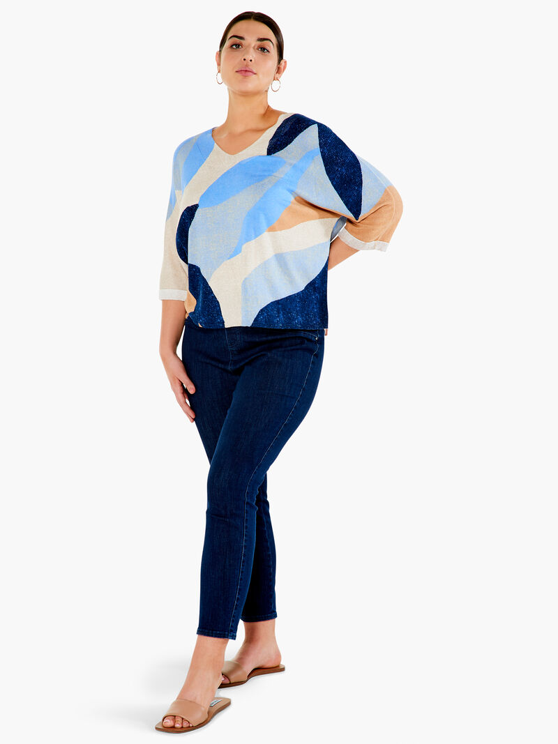 Woman Wears Ocean Isle Sweater image number 3