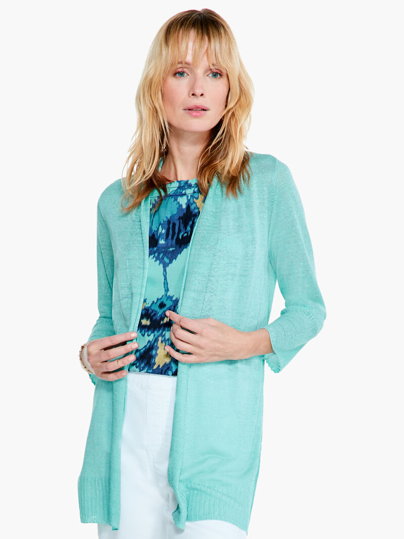 Woman Wears Go To Featherweight Cardigan Sweater image number 0