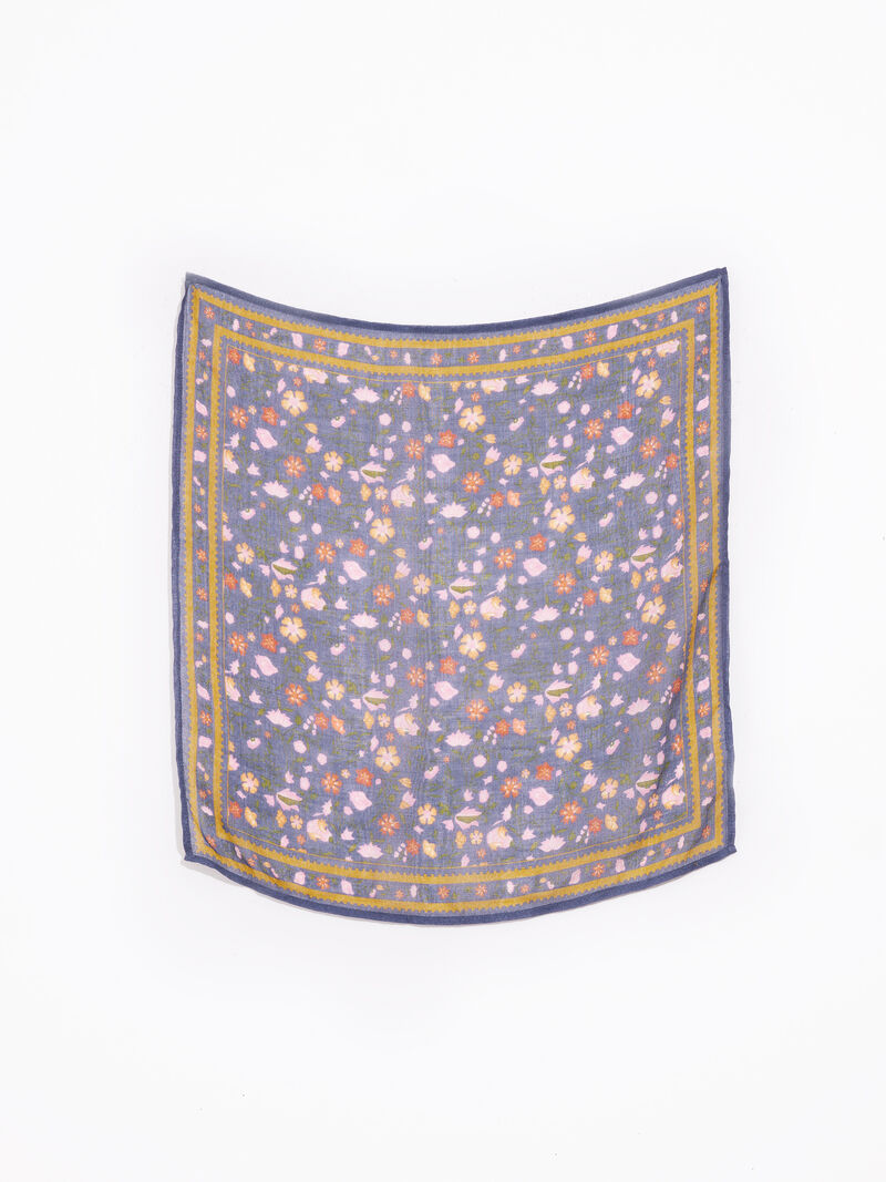 Woman Wears Chan Luu Floral Print Bandana image number 1