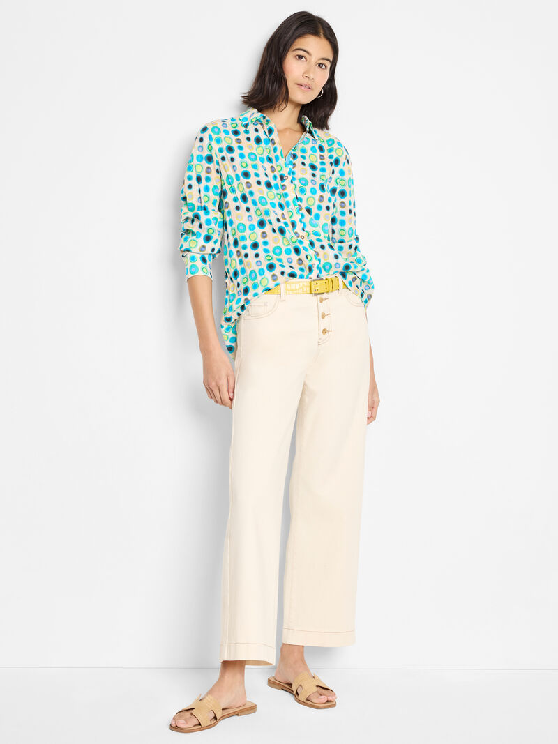 Bright Spot Cotton Crinkle Shirt