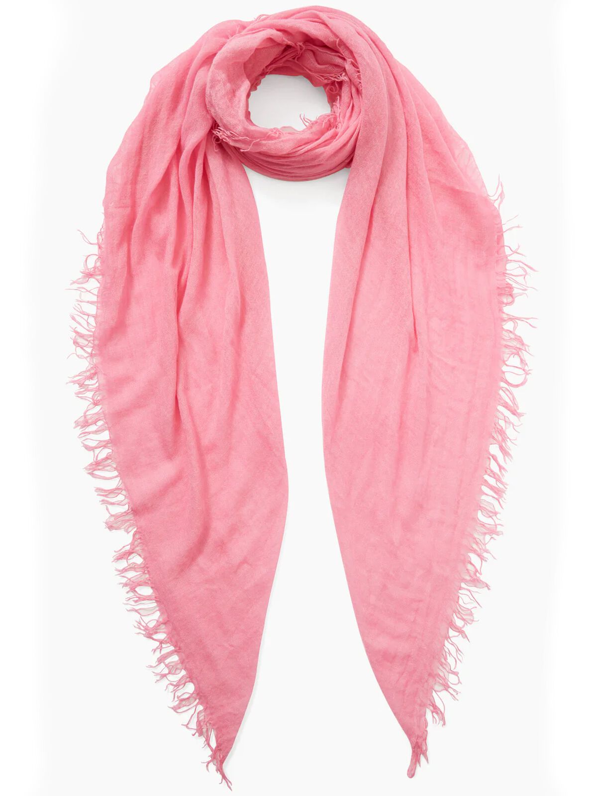 Chan Luu - Solid Scarf With Fringe Edges