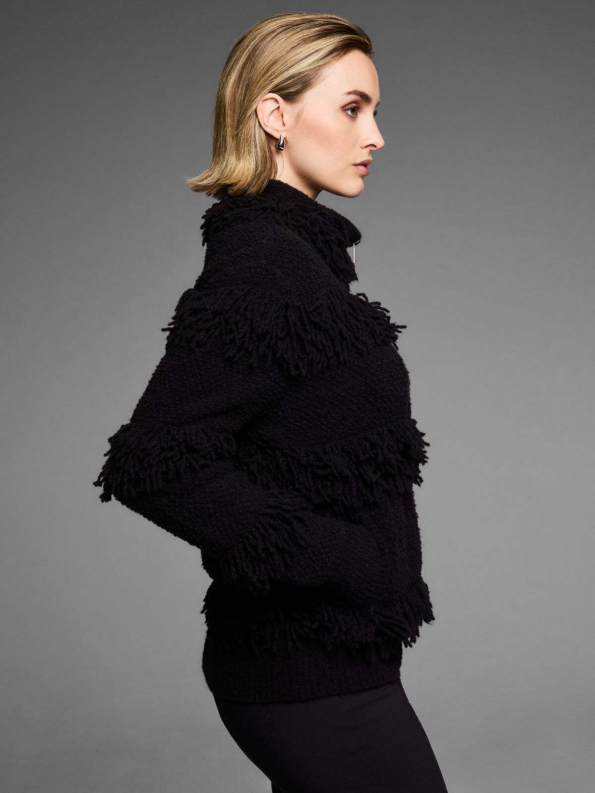 Gold Label Placed Fringe Jacket