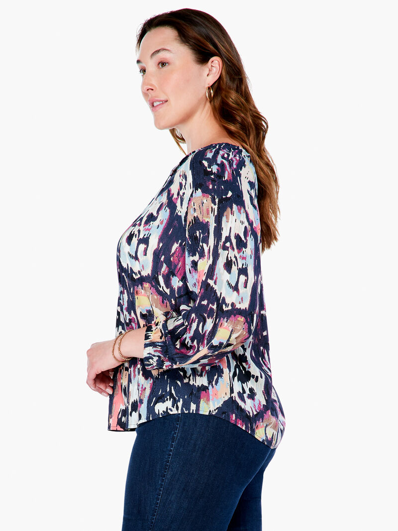 Woman Wears Medallion Mix Top image number 1