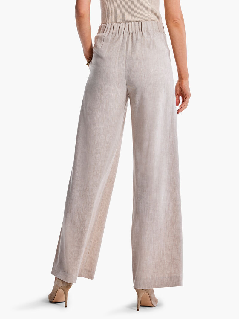Bi-Stretch Straight Leg Pull-On Pants with Comfortable Wide