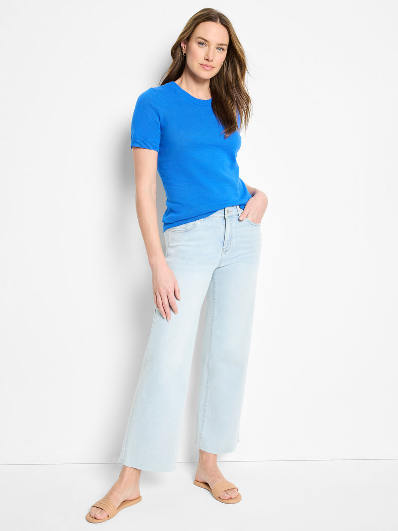 Easy Scoop Neck Pure Cotton Sweater Tee
