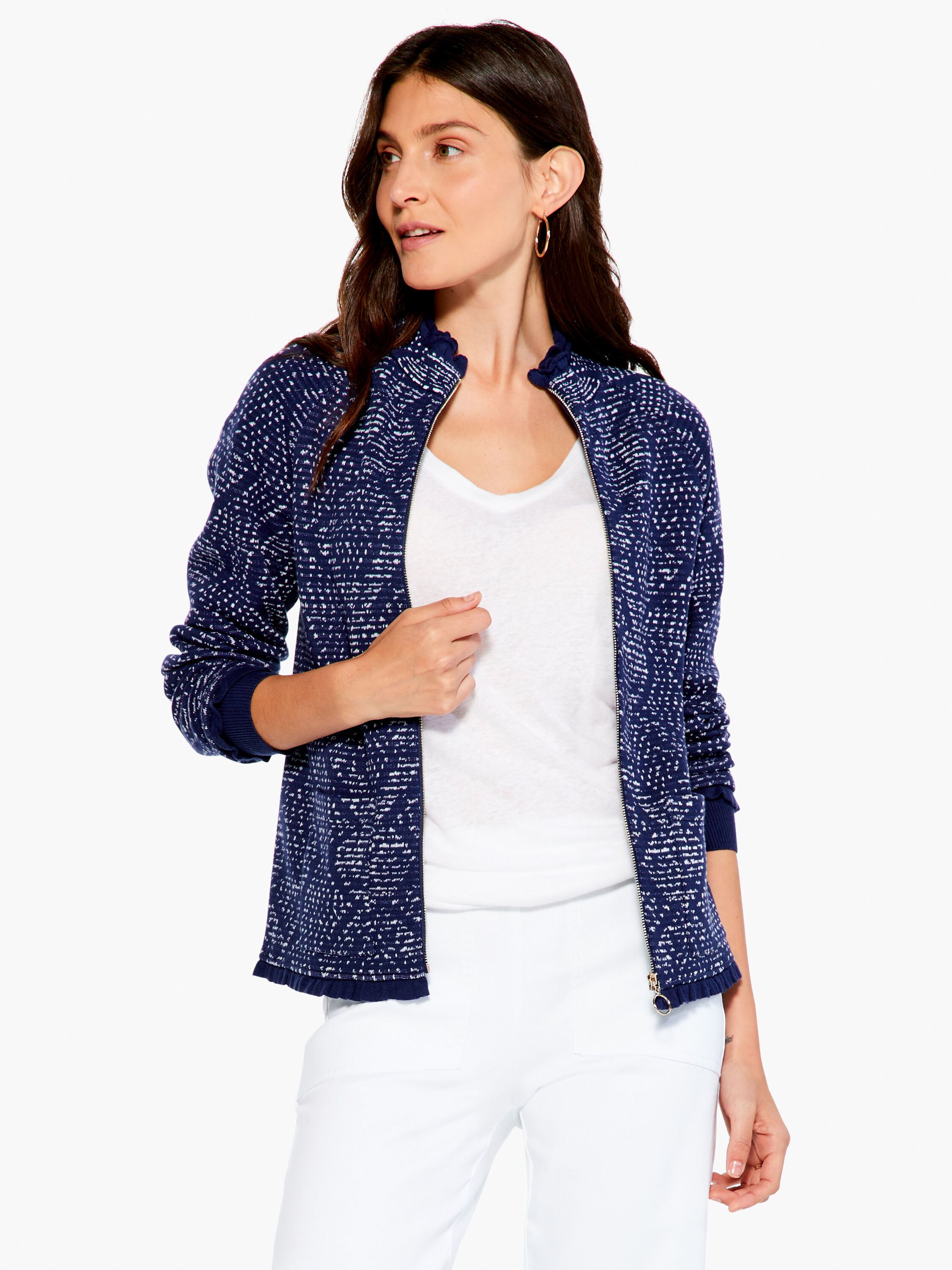 Starry sky printed long sleeve store coat