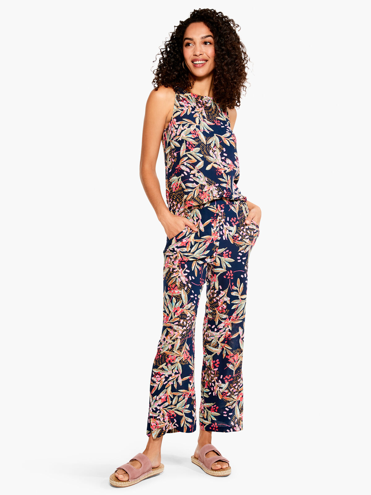 Cherry Blossom Wide-Leg Pant