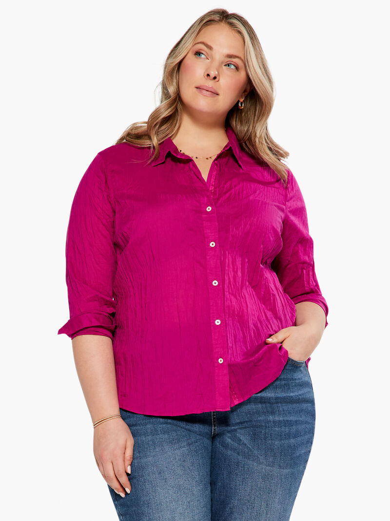 Woman Wears Crinkle Shirt image number 0