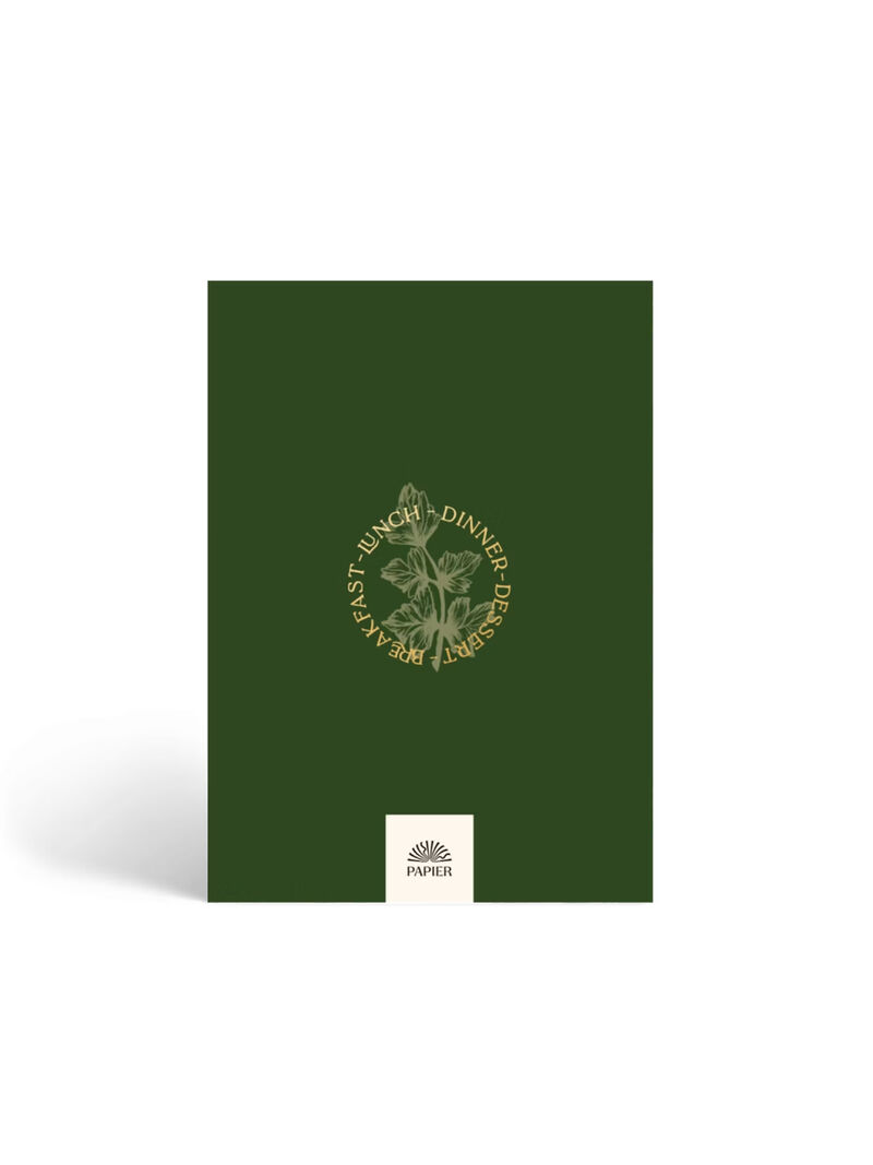 Woman Wears Papier - Herb Garden Foil Recipe Journal image number 1