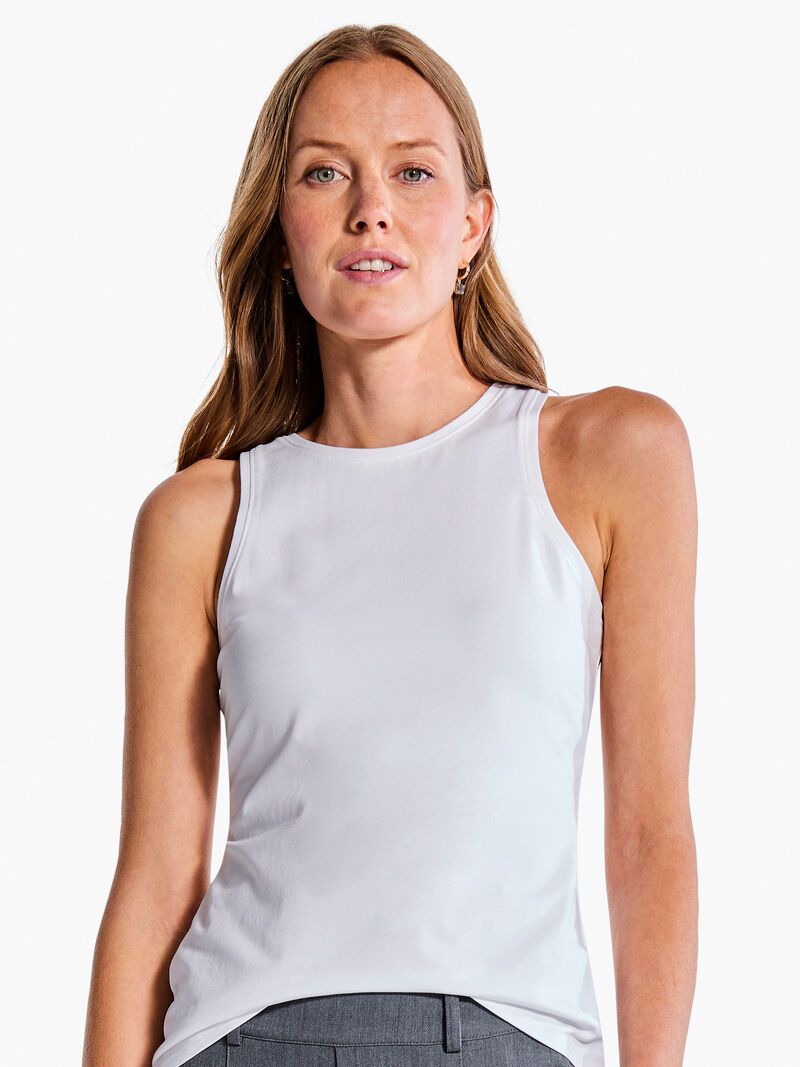 Woman Wears High Neck Perfect Tank image number 0