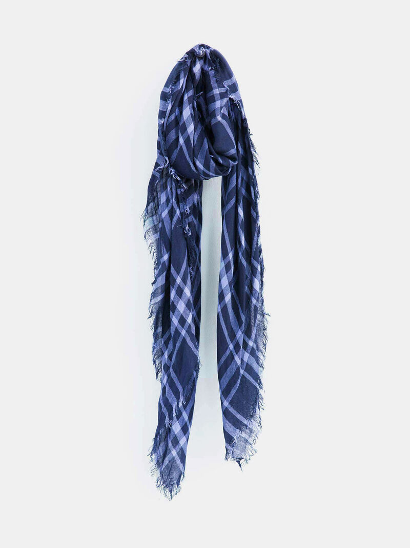 Woman Wears Chan Luu  Plaid Mix Scarf image number 0