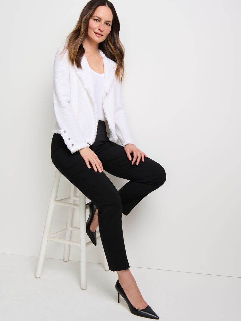 Woman Wears Wonderstretch Pocket Straight Leg Pant image number 1