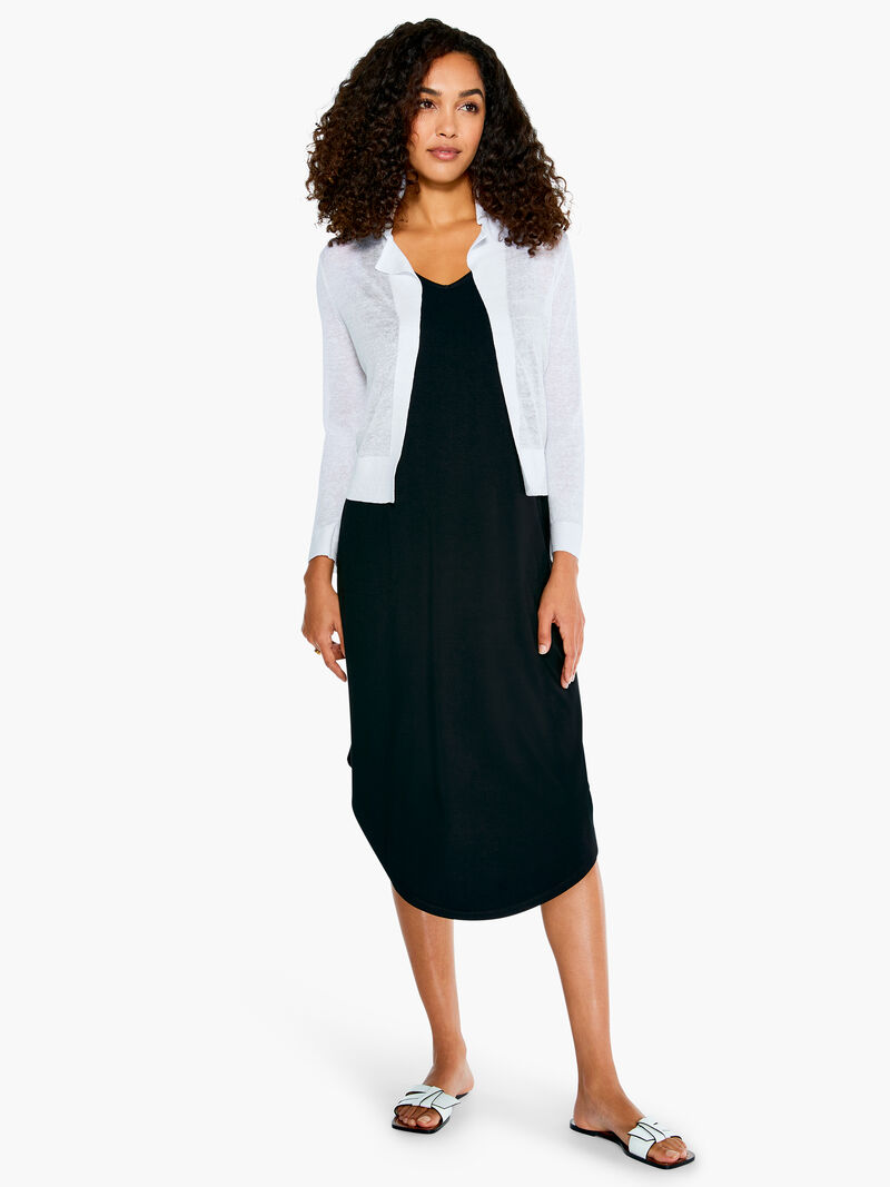 Woman Wears Featherweight Pop On Cardigan image number 3