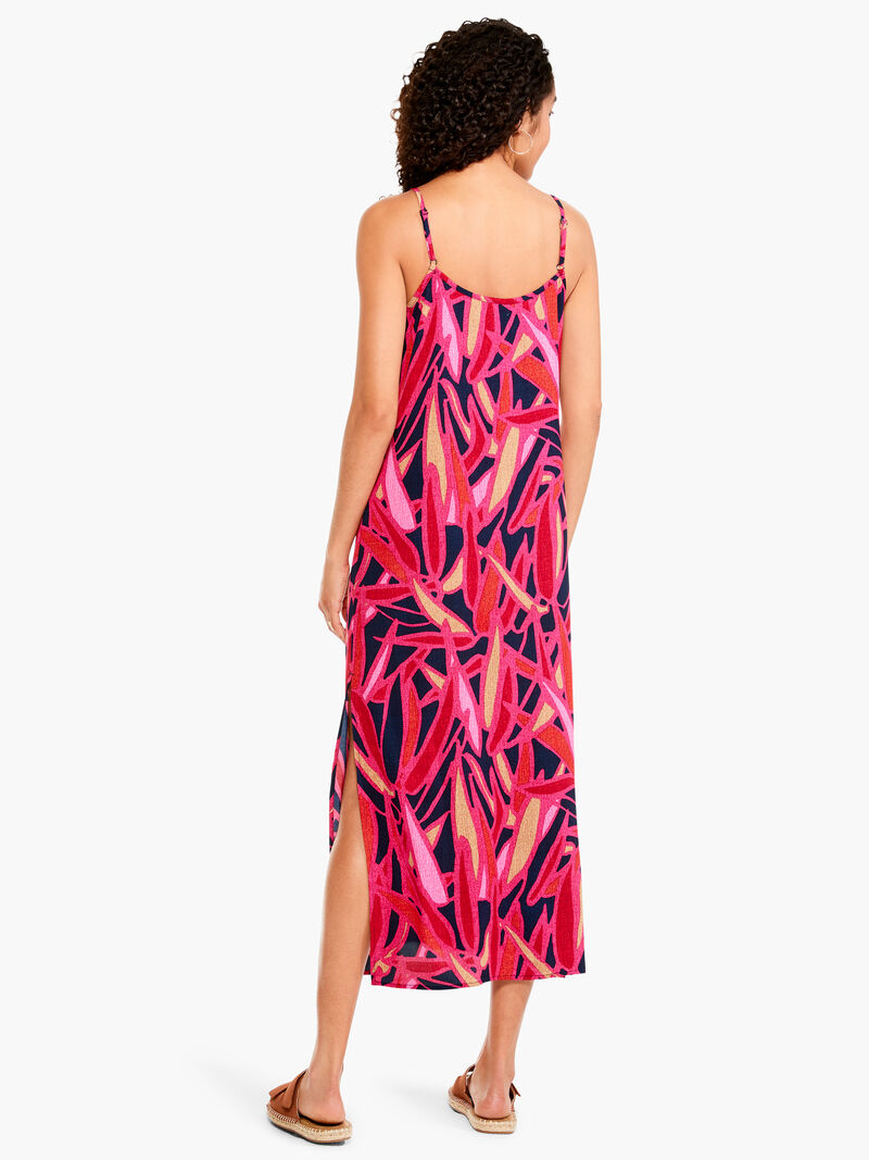 Woman Wears Sunset Jungle Slip Dress image number 2