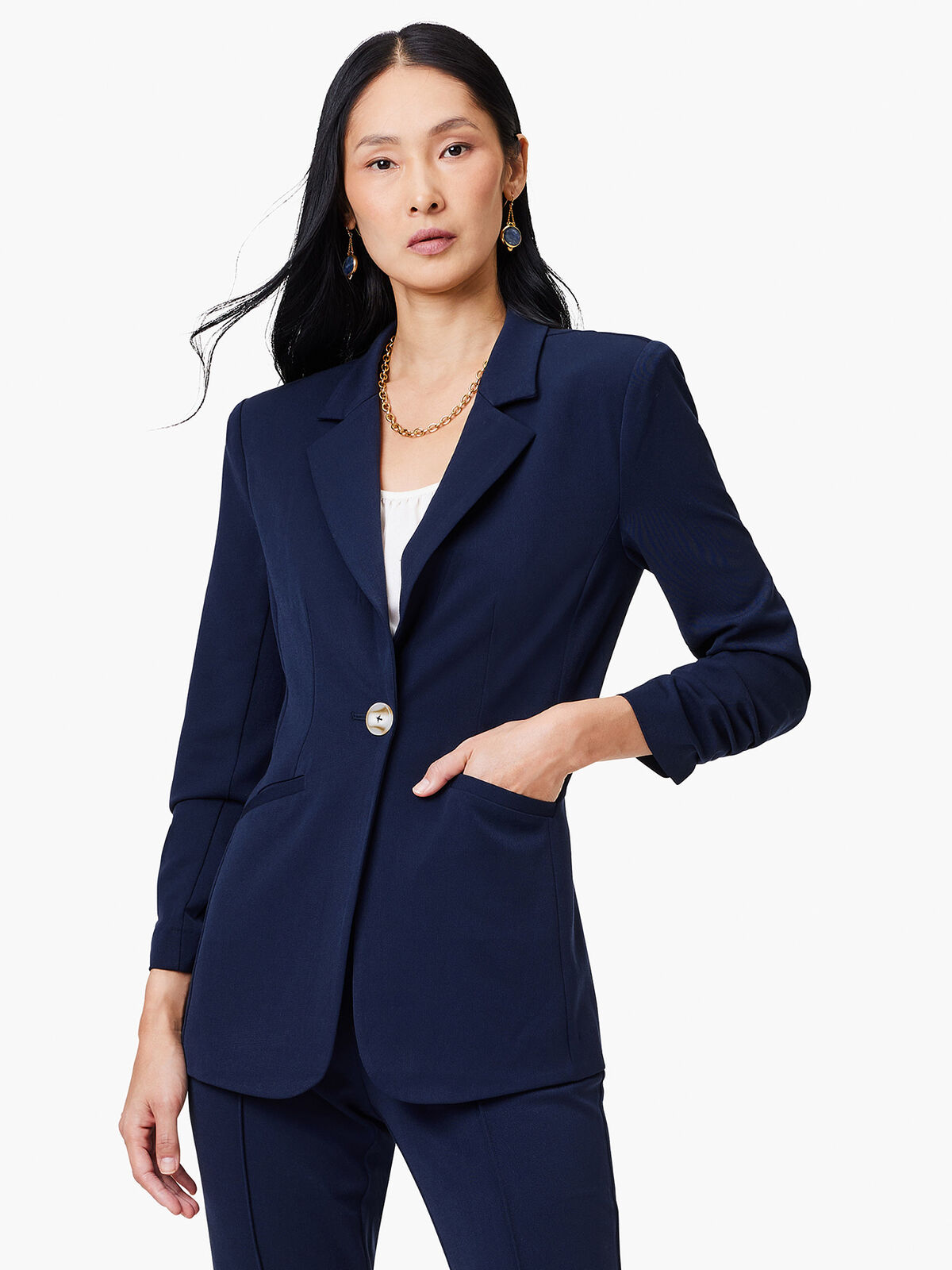 Scrunch Sleeve Avenue Jacket