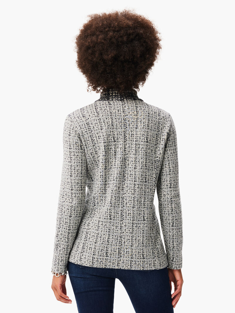 Woman Wears Frosty Knit Blazer image number 3