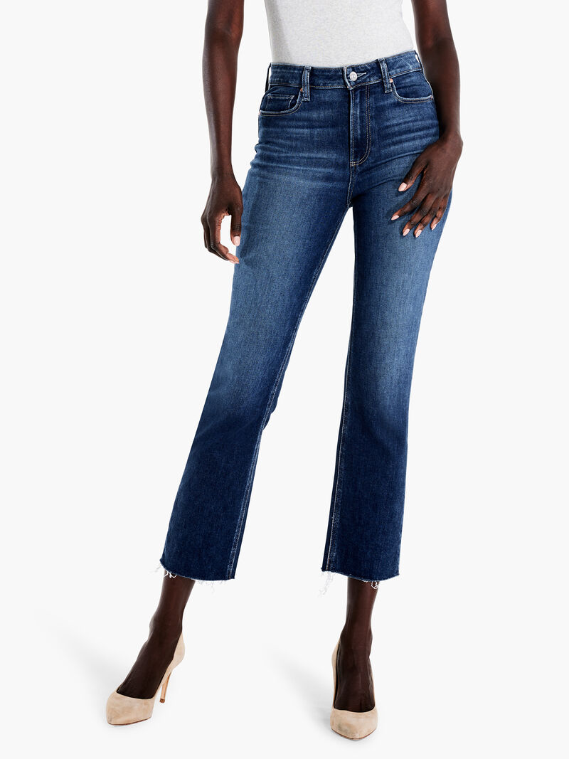 Woman Wears Paige Cindy w/ Raw Hem Jeans image number 0