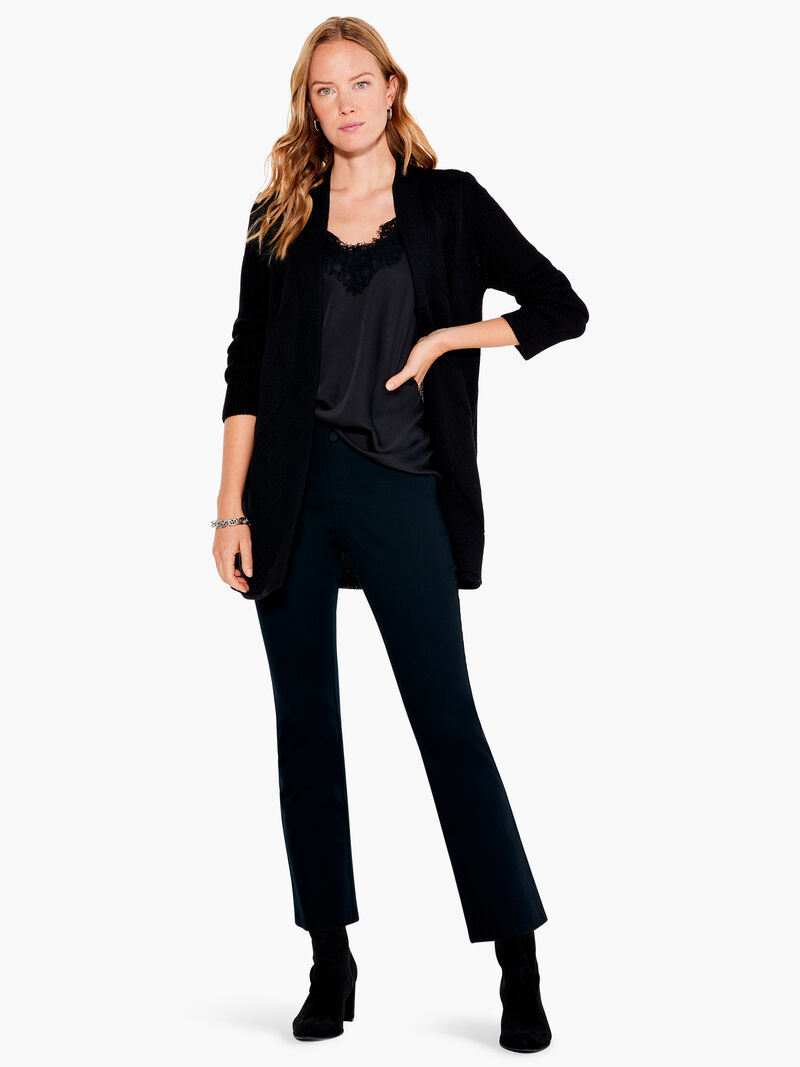 Woman Wears Subtle Stitch Cardigan image number 3