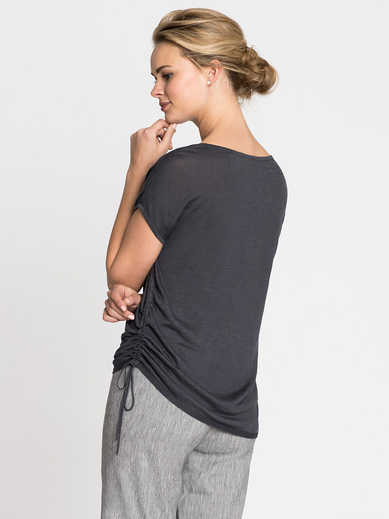 Woman Wears Refreshing Side Tie Top image number 1