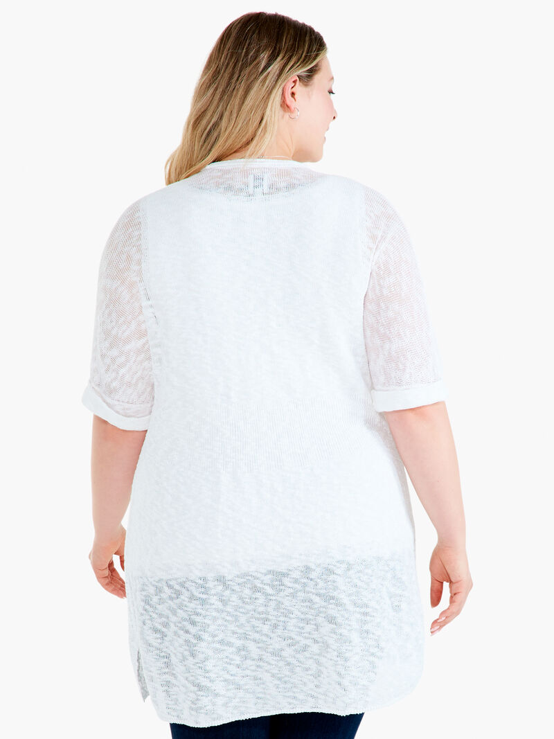 Woman Wears Textured Days Cardigan image number 2