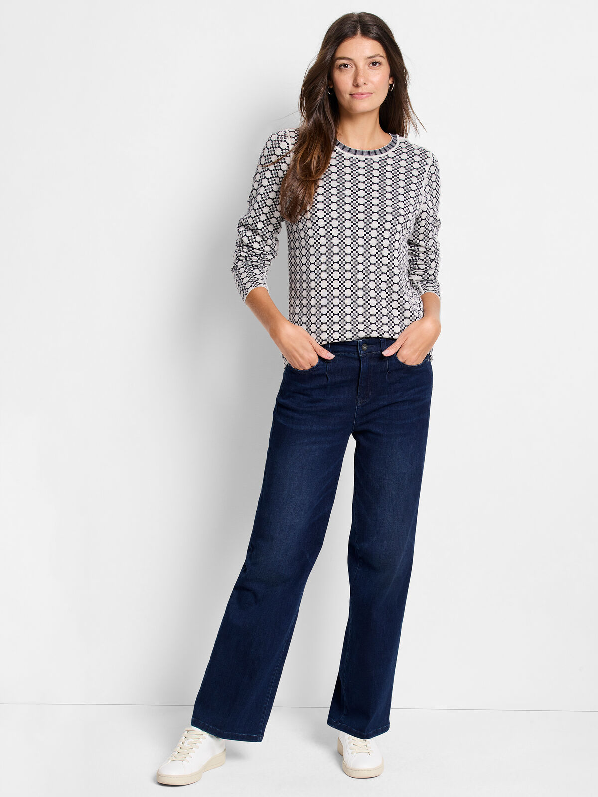 Geo Reversible Sweater Tee