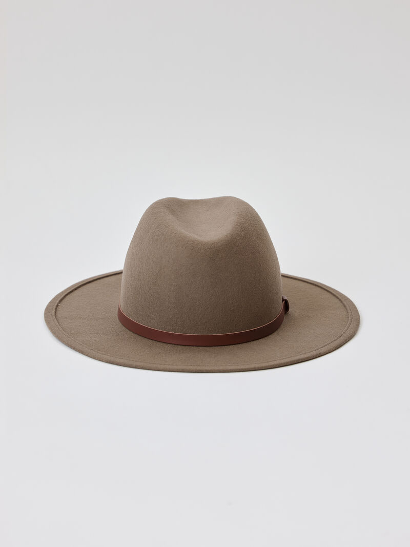 Hat Attack Chelsea Felt Hat With Leather Trim