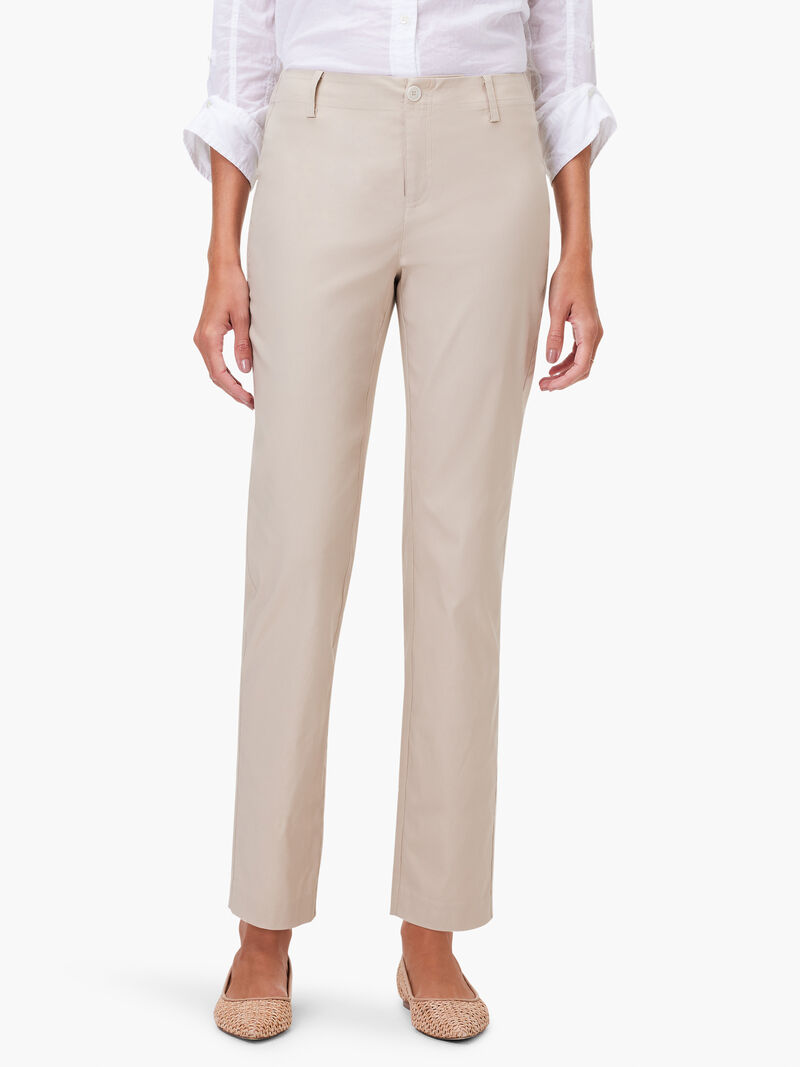 Woman Wears 28" Polished Wonderstretch Straight Pocket Pant image number 0