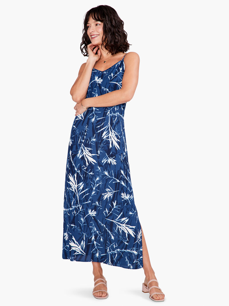 Woman Wears Vintage Botanical Slip Dress image number 0