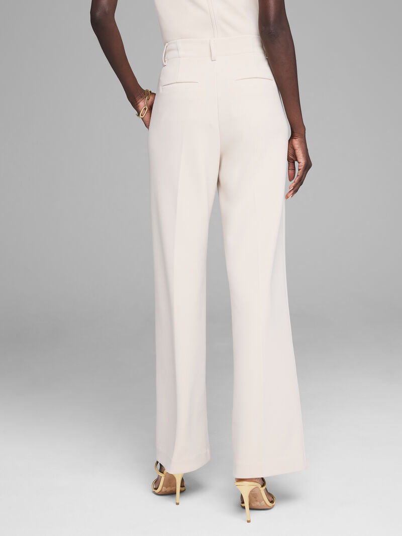 Woman Wears Gold Label 31" Knit Scuba Wide-Leg Trouser image number 3