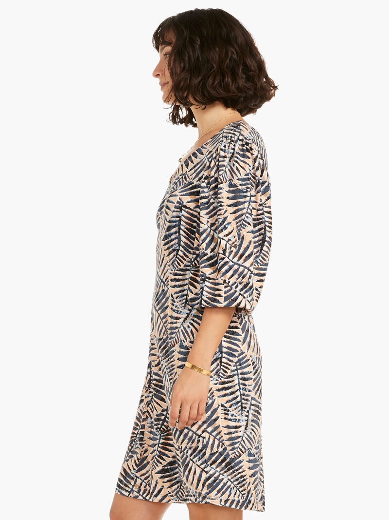 Woman Wears Flowing Ferns Dress image number 2