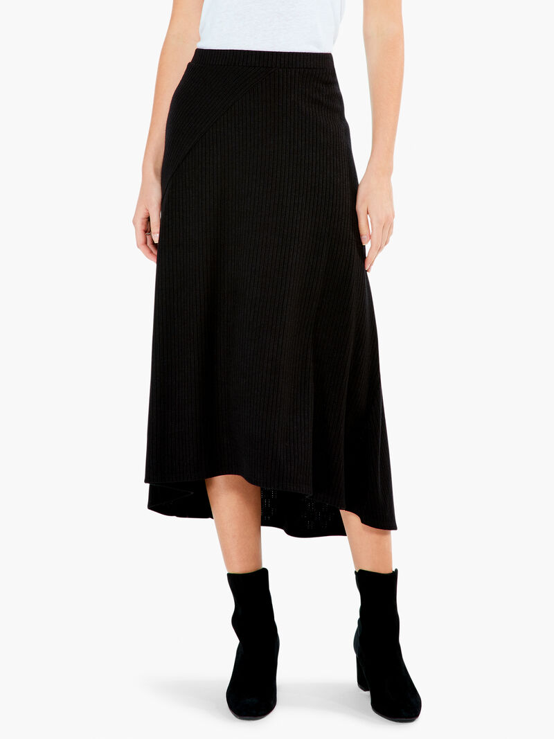 Woman Wears Cozy Rib Skirt image number 1