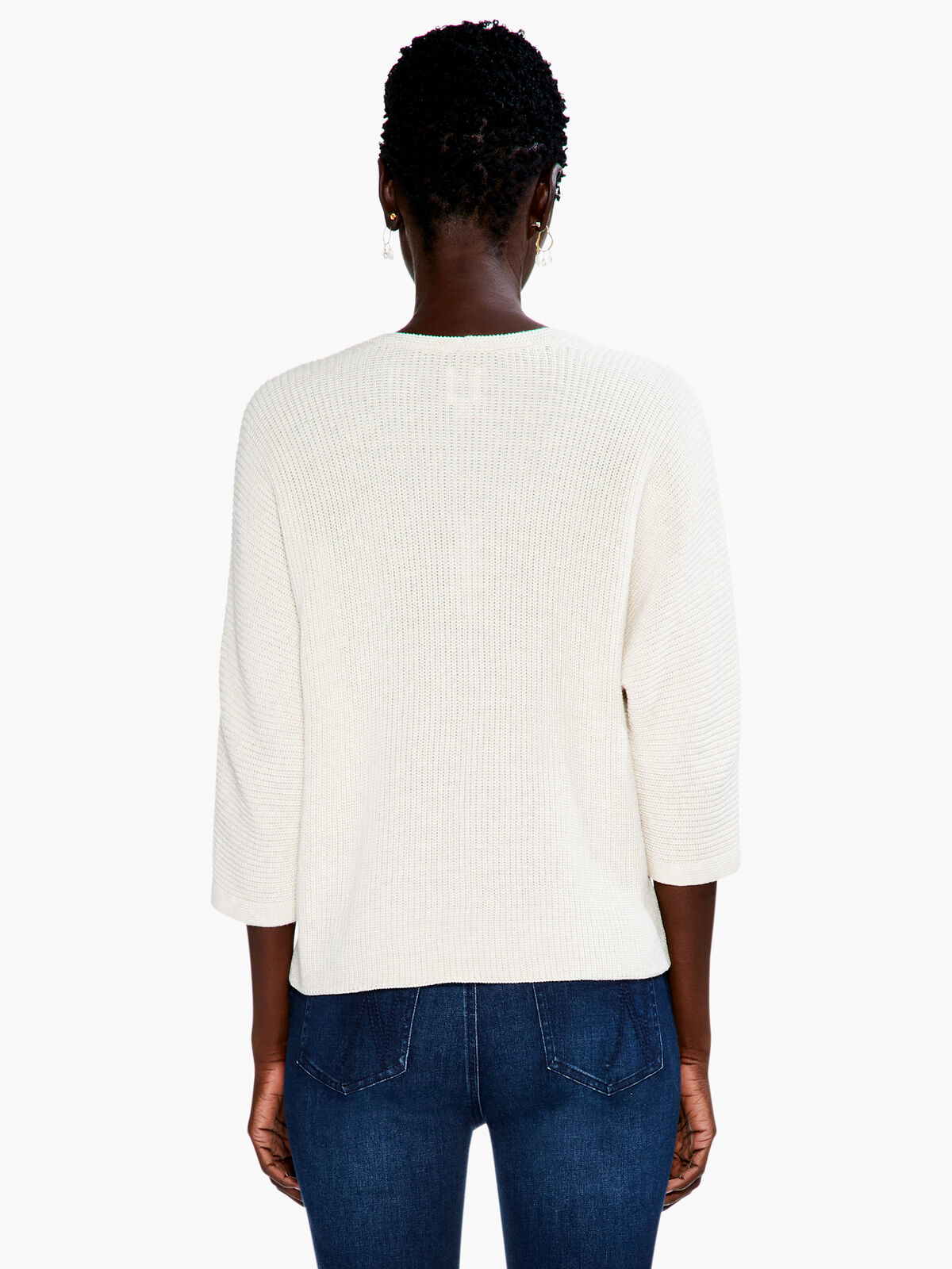 Relaxed Shaker Knit Sweater
