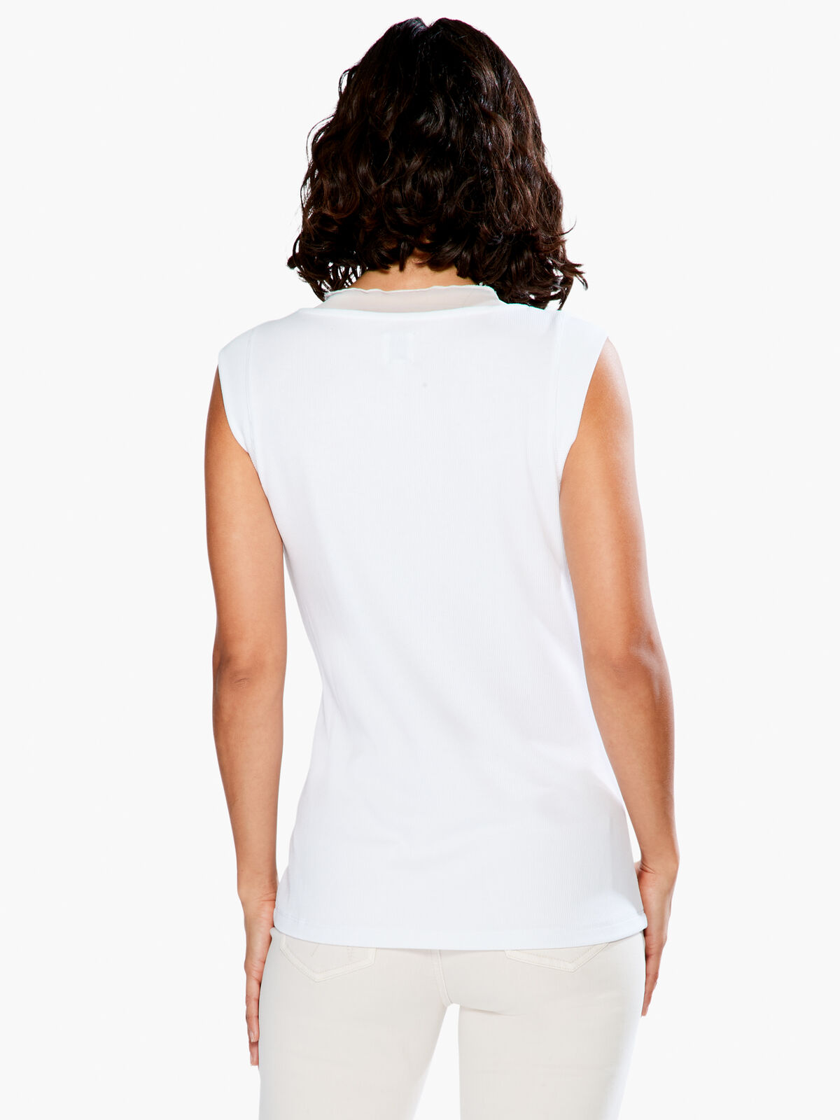 Drapey Rib Mesh Trim Tank